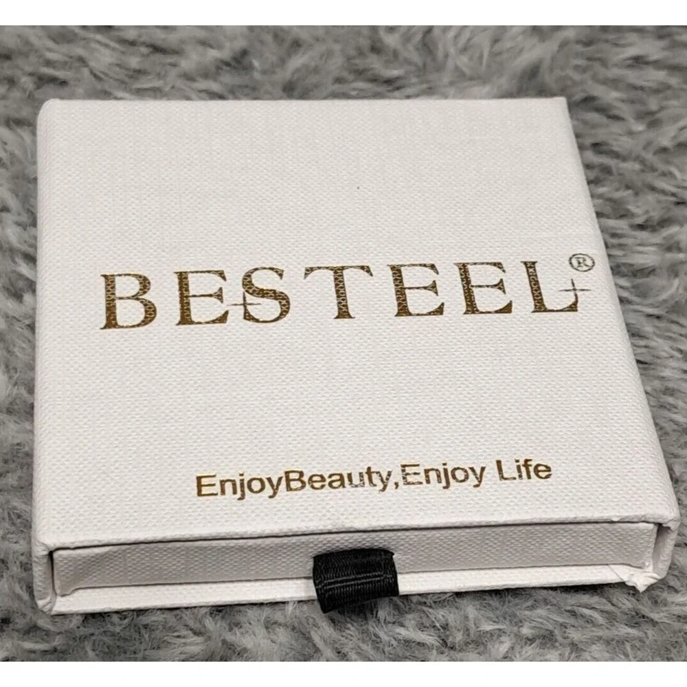 New Besteel Small Round Huggie Hoop Earrings Gold Plated Hypoallergenic Light - Picture 7 of 7